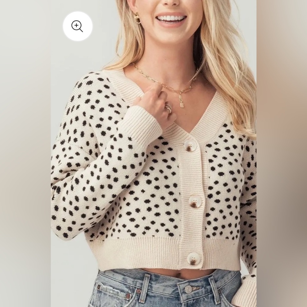 Papermoon Boho Button Up Cropped Cardigan